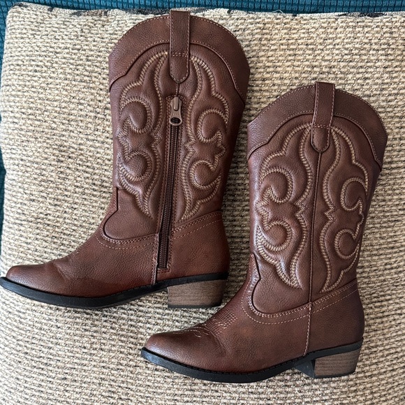Cat & Jack Montana Zipper Cowgirl Boots - Picture 2 of 5